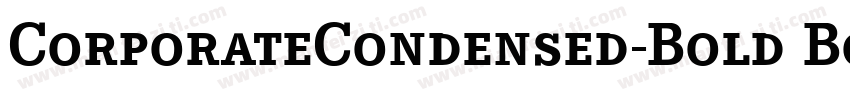 CorporateCondensed-Bold Bold字体转换